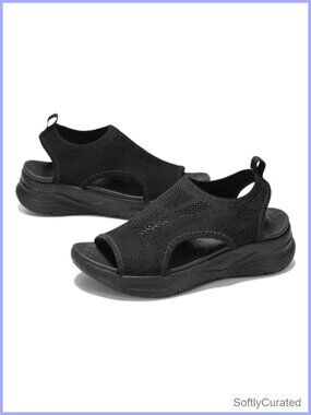 Orthopedic Arch Support Sport Sandals Cushioned Slip On Walking Sandals